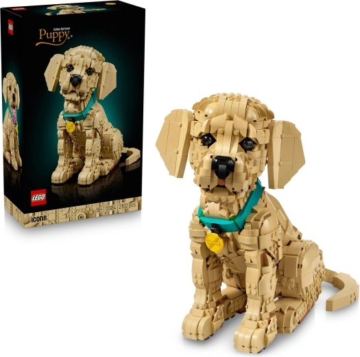 LEGO Icons kuldse retriiveri kutsikas
