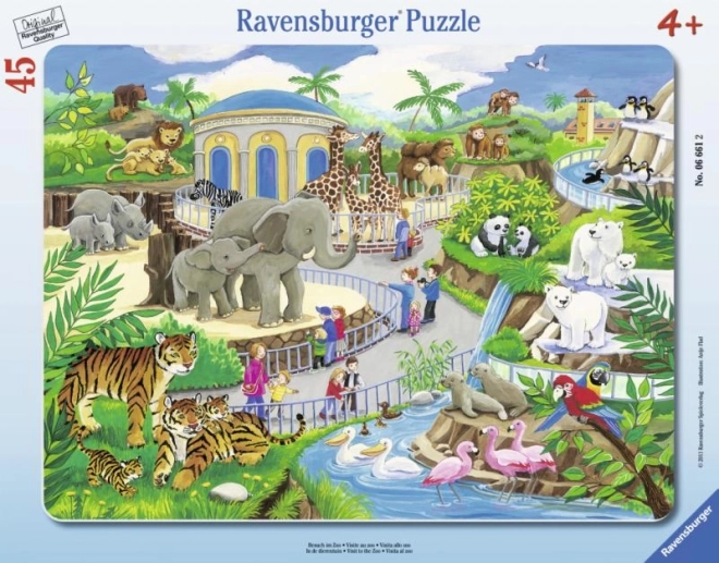 Ravensburgeri pusle Külastus loomaaias 45 tükki