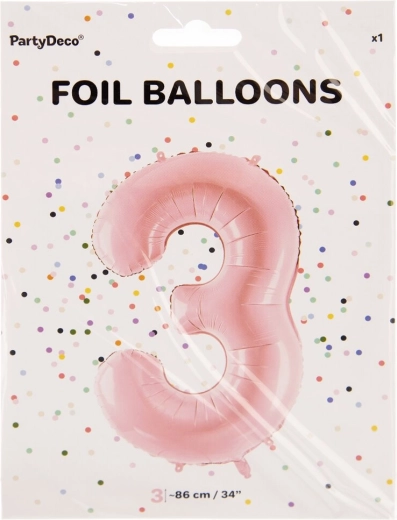 Fooliumõhupall number 3, 86 cm – Roosa