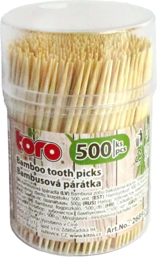 Bambusest hambatikud dosaatoris 500 tk