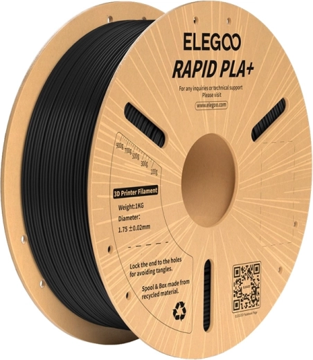 ELEGOO Rapid PLA+ Black Filament 1.75 mm 1 kg