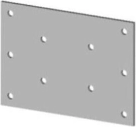 Ühendusplaat 70 × 70 mm tsingitud teras