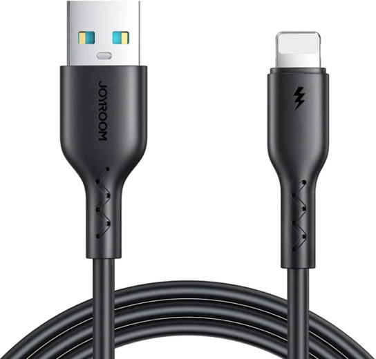 Joyroom USB-A–Lightning kaabel kiirlaadimiseks 3 A, 1 m, must