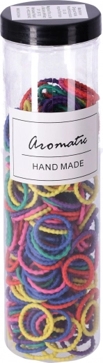 Elastsete juuksekummide komplekt 300 tk – pastelne segu, tüüp IV
