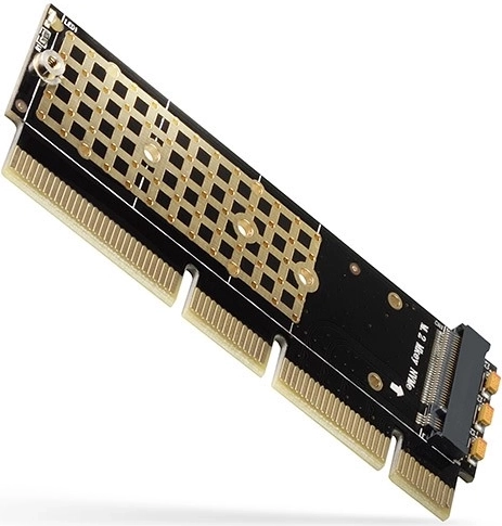 AXAGON PCEM2-1U sisemine PCIe adapter M.2 NVMe SSD jaoks (1U, M-key, PCIe x4/x8/x16)