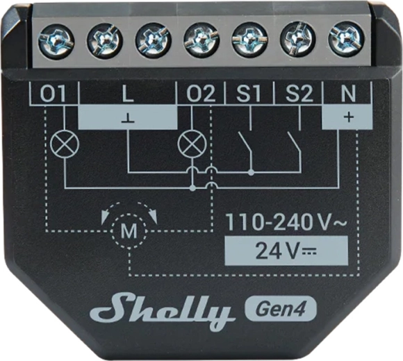 Nutikas kahekanaliline relee Shelly 2PM Gen4 Zigbee ja Matteriga