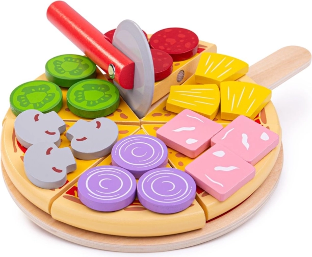 Bigjigs Toys puidust lõigatav pitsa
