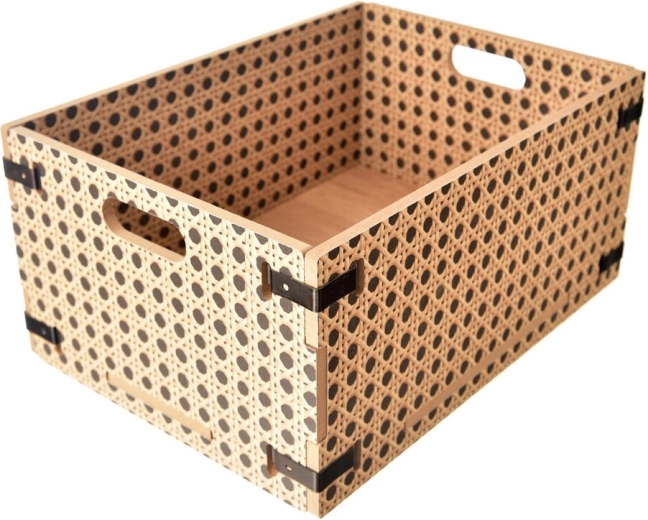 Puidust kast BOHO 35 × 26 × 17 cm