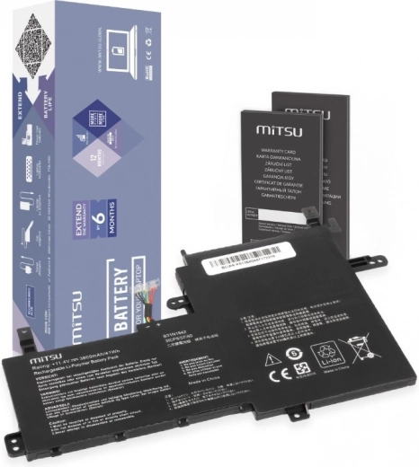 Mitsu aku Asus VivoBookile 3550 mAh 11,4 V