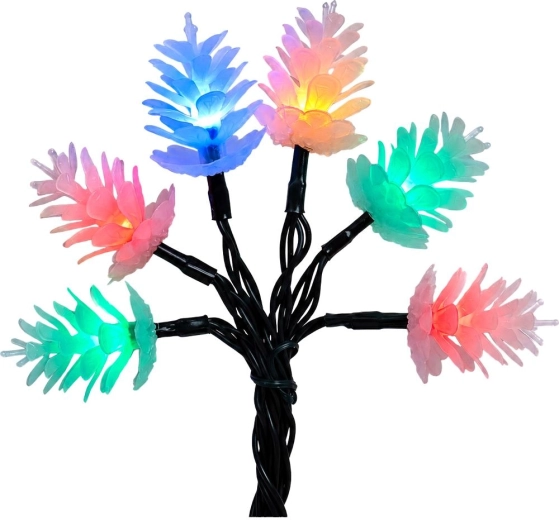 RETLUXi jõulune LED-valguskett käbidega, 40 LED-i, multicolor, 10 m