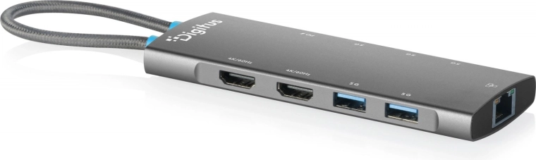 9-pordiline USB-C dokkimisjaam, 2× HDMI 4K/60 Hz ja Power Delivery 100 W