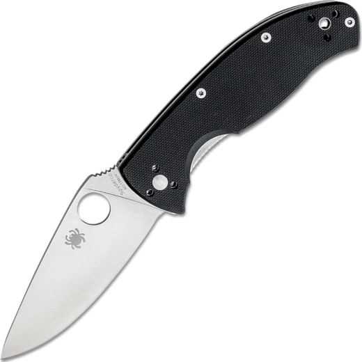 Spyderco Tenacious taskunuga, sile tera, satin-viimistlus, must G10