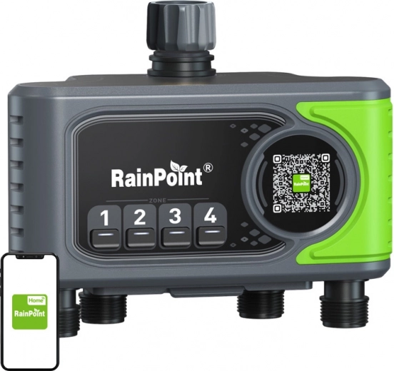 4 tsooniga kastmise juhtseade ja Wi‑Fi lüüs RAINPOINT