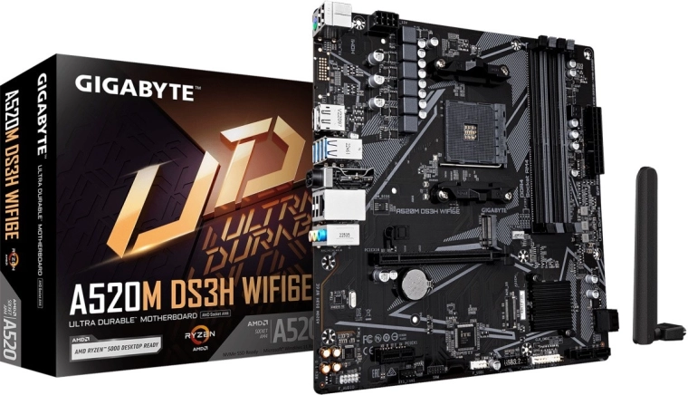 Gigabyte A520M DS3H WF6E motherboard