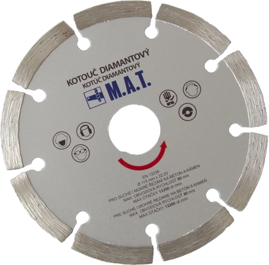 Teemantsegmentketas 115 mm