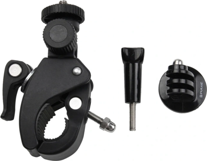Puluz juhtraua kinnitus 1/4" keermega action-kaamerale (must)
