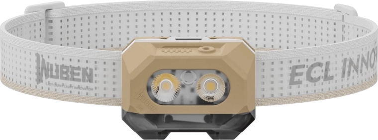 Wuben H4 pealamp Sand 800 lm, 1700 mAh, IP68