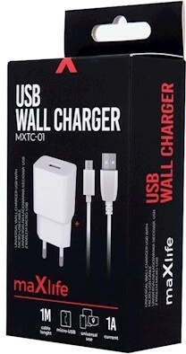 Micro USB kaabel komplektis (1 m)
