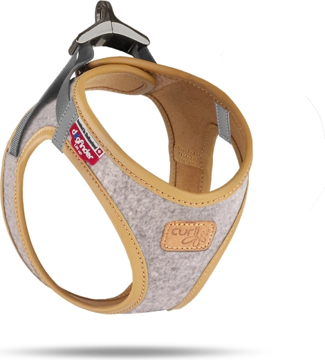 Curli dog harness Alpine light gray, size XS (3–5 kg)