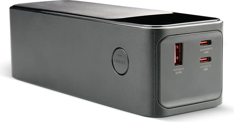 27 000 mAh LCD-ekraaniga akupank, 2× USB‑C, 1× USB, kiirlaadimine 162,5 W, sisseehitatud taskulamp