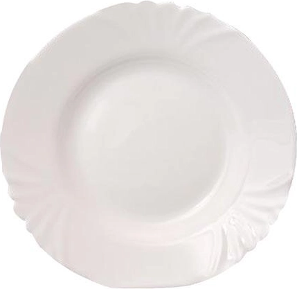Cadix karastatud klaasist sügav taldrik 21,5 cm, valge