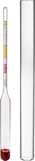 Vinometer with Float for Measuring Sugar Content 0–24 °Blg