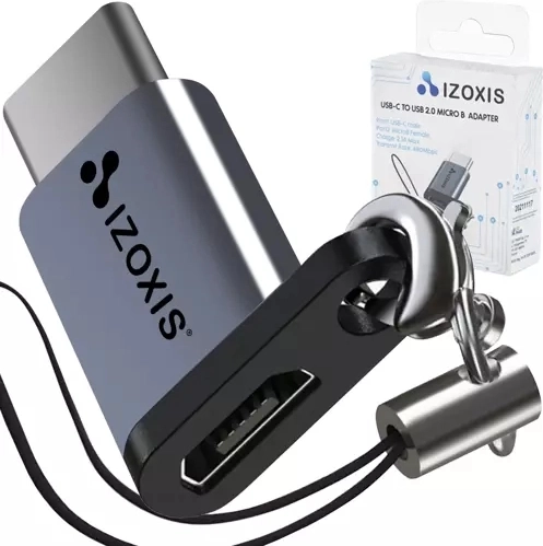 USB-C–Micro USB 2.0 adapter rihmaga