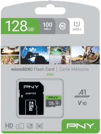 PNY Elite microSDXC 128 GB UHS-I U1 Class 10 mälukaart