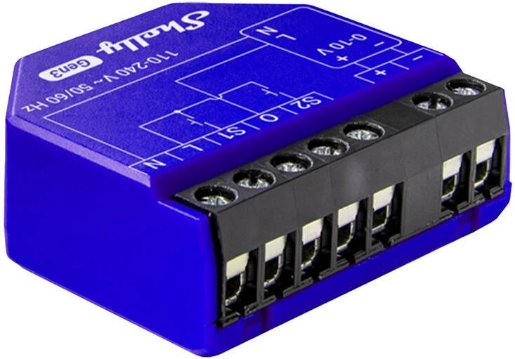 Shelly Pro Dimmer 0/1-10V PM valgustuse kontroller