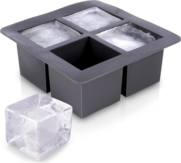 Silikoonvorm XXL jääkuubikute jaoks 15,5 × 15,5 × 6 cm