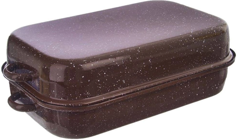 Pruunist ahjuvorm kaanega Brown 14 l, 46 × 27,5 cm