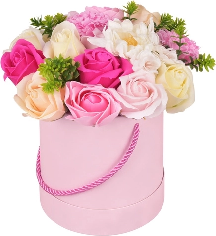 Dekoratiivne flower box Ruhhy realistlike lilledega