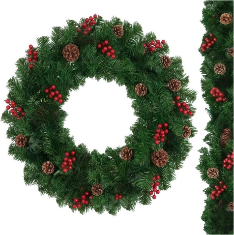 Loomulik ilu marjade ja käbidega