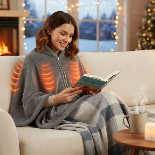 Heated USB blanket 150 × 80 cm, grey