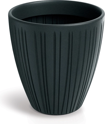 Ribiline lillepott Fero Round 40 cm, tumehall