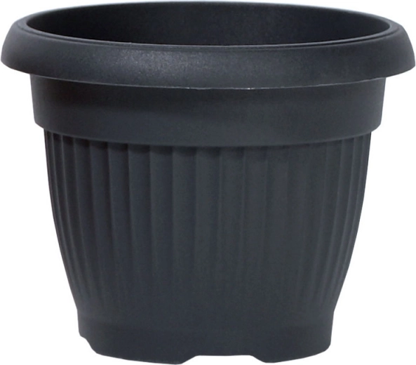 Ümmargune lillepott Terra, antratsiit, 64 cm
