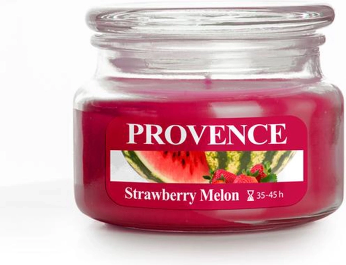 Lõhnaküünal klaasis PROVENCE maasikas ja melon 200 g