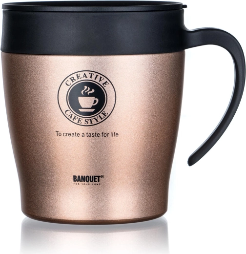 Termokruus TAZZA 330 ml pruun metallik