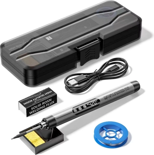 Akutoitega jootekolb Renew Force USB‑C ja LCD-ekraaniga 420 °C