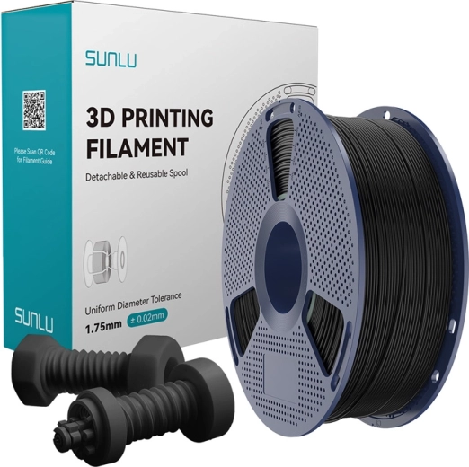 Suure kiirusega ABS-filament Sunlu – must