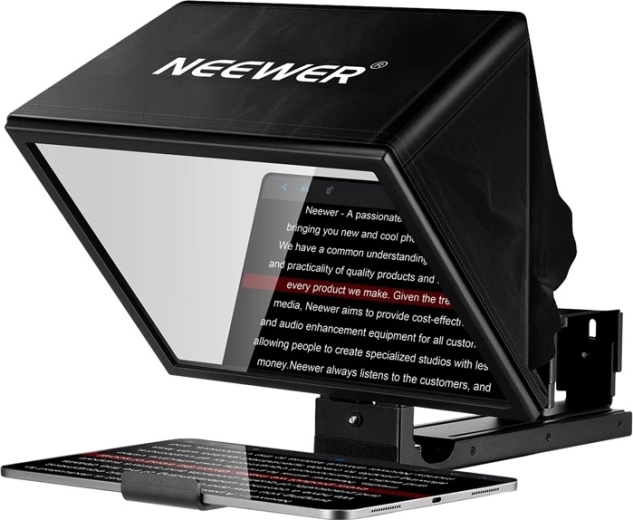 Neewer Basics X12B reguleeritav 12" alumiiniumisulamist teleprompter