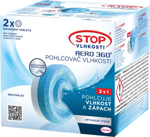 Ceresit Stop Vlhkuse Aero 360° asendustabletid 2×450 g, neutraalne lõhn