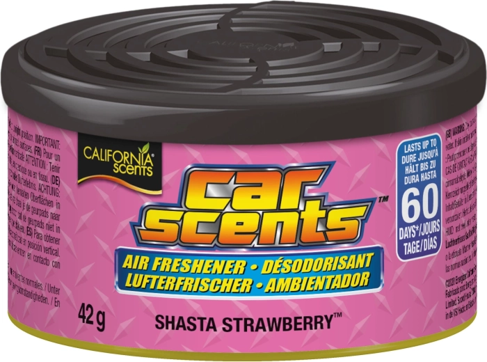 California Scents Shasta Strawberry – auto lõhn plekkpurgis