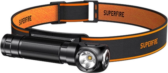 SUPERFIRE TH04 2-in-1 pealamp võimsusega 600 lm ja USB‑C