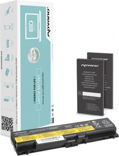 Movano aku Lenovo ThinkPad T410, T420 ja T510 jaoks, 4400 mAh (48 Wh)