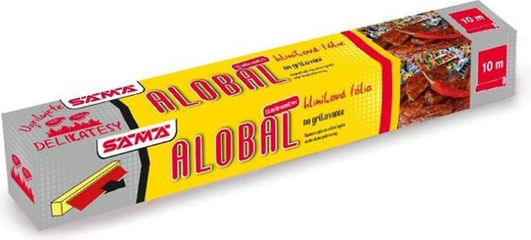 Grillialumiiniumfoolium 10 m × 29 cm, paksus 13 µm