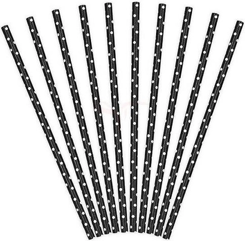 Mustad paberkõrred 19,5 cm (10 tk)