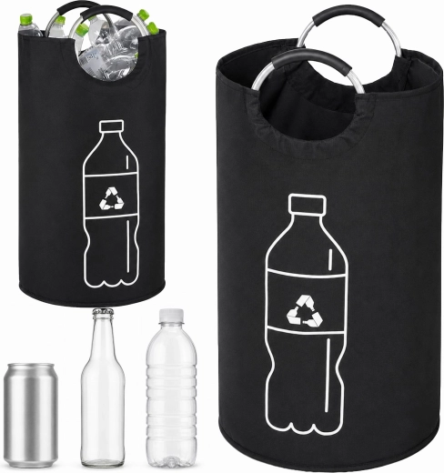 XXL bag for sorting returnable bottles and cans with handles, 82 l