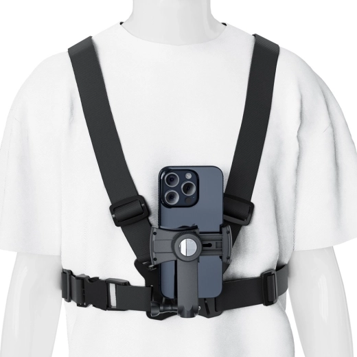 Chest Strap for Phone and GoPro with Mirror