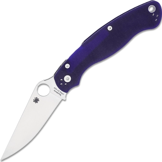 Taskunuga Spyderco Military 2 Dark Blue, satiinviimistlusega tera, G10